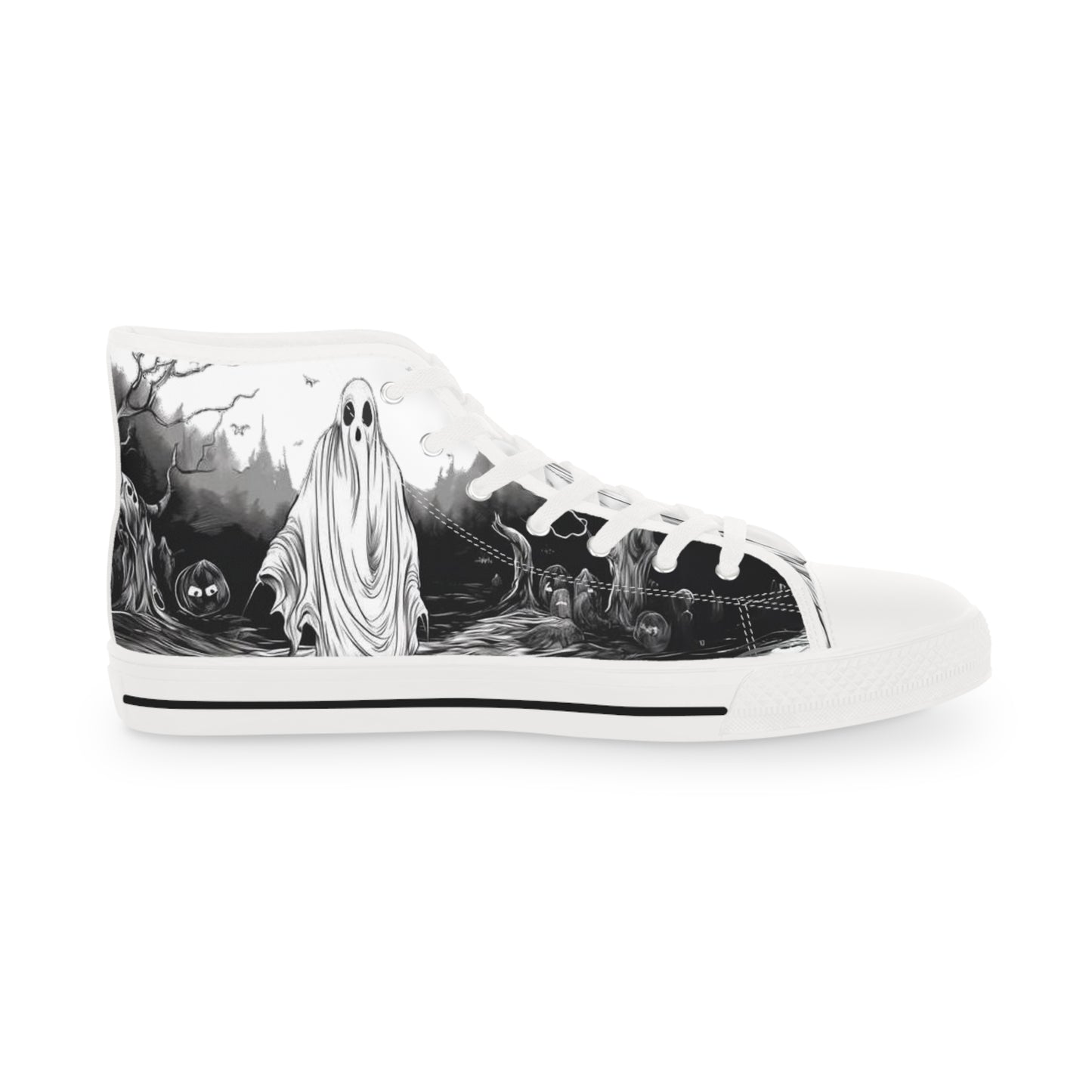 Lil Ghost Graveyard Men's High Top Sneakers