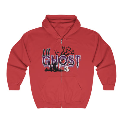 Lil Ghost Full Zip Hooded Sweatshirt