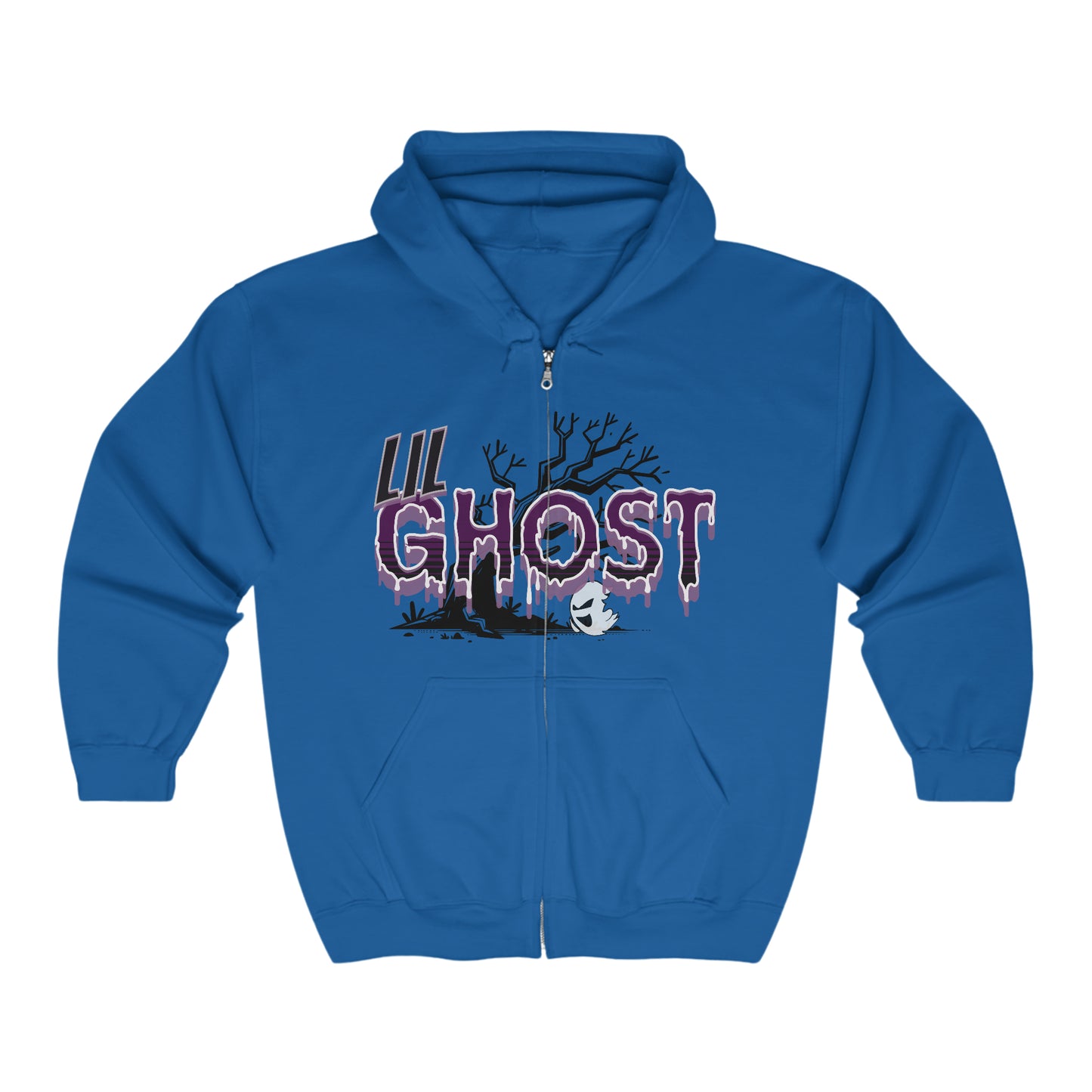 Lil Ghost Full Zip Hooded Sweatshirt