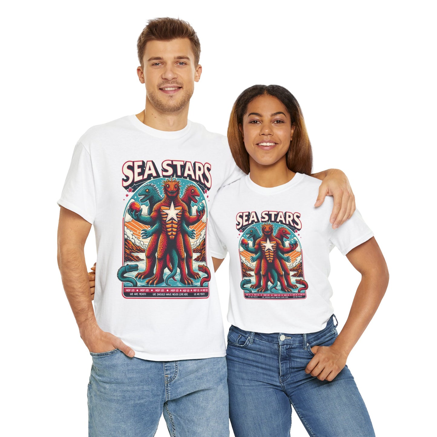 WE ARE MEAT!!! Sea Star Unisex Heavy Cotton Tee