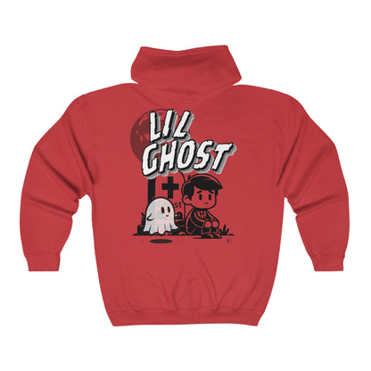 Lil Ghost Full Zip Hooded Sweatshirt