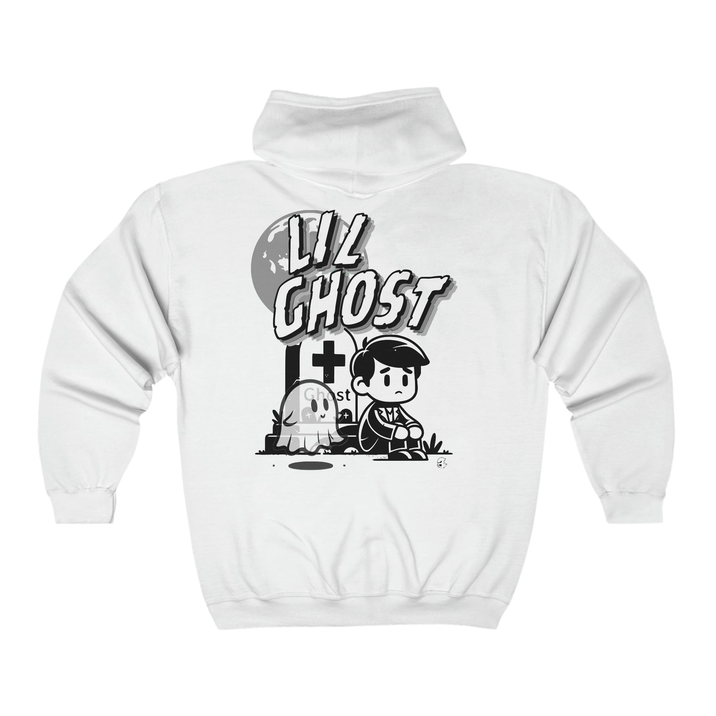 Lil Ghost Full Zip Hooded Sweatshirt