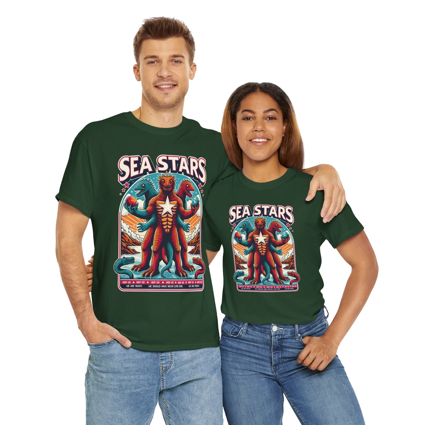 WE ARE MEAT!!! Sea Star Unisex Heavy Cotton Tee