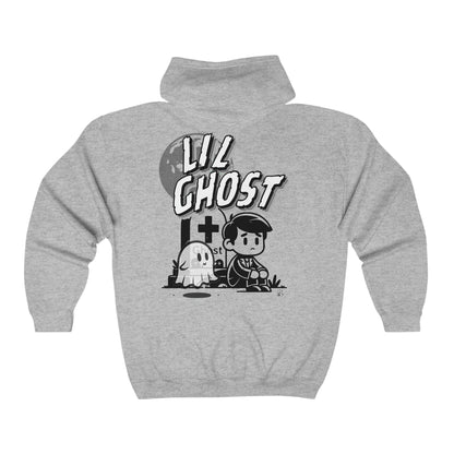 Lil Ghost Full Zip Hooded Sweatshirt