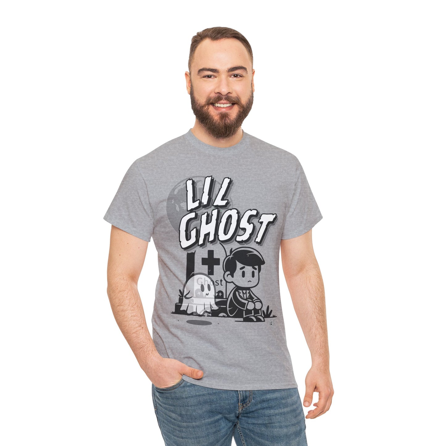 Lil Ghost Friends Heavy Cotton Tee