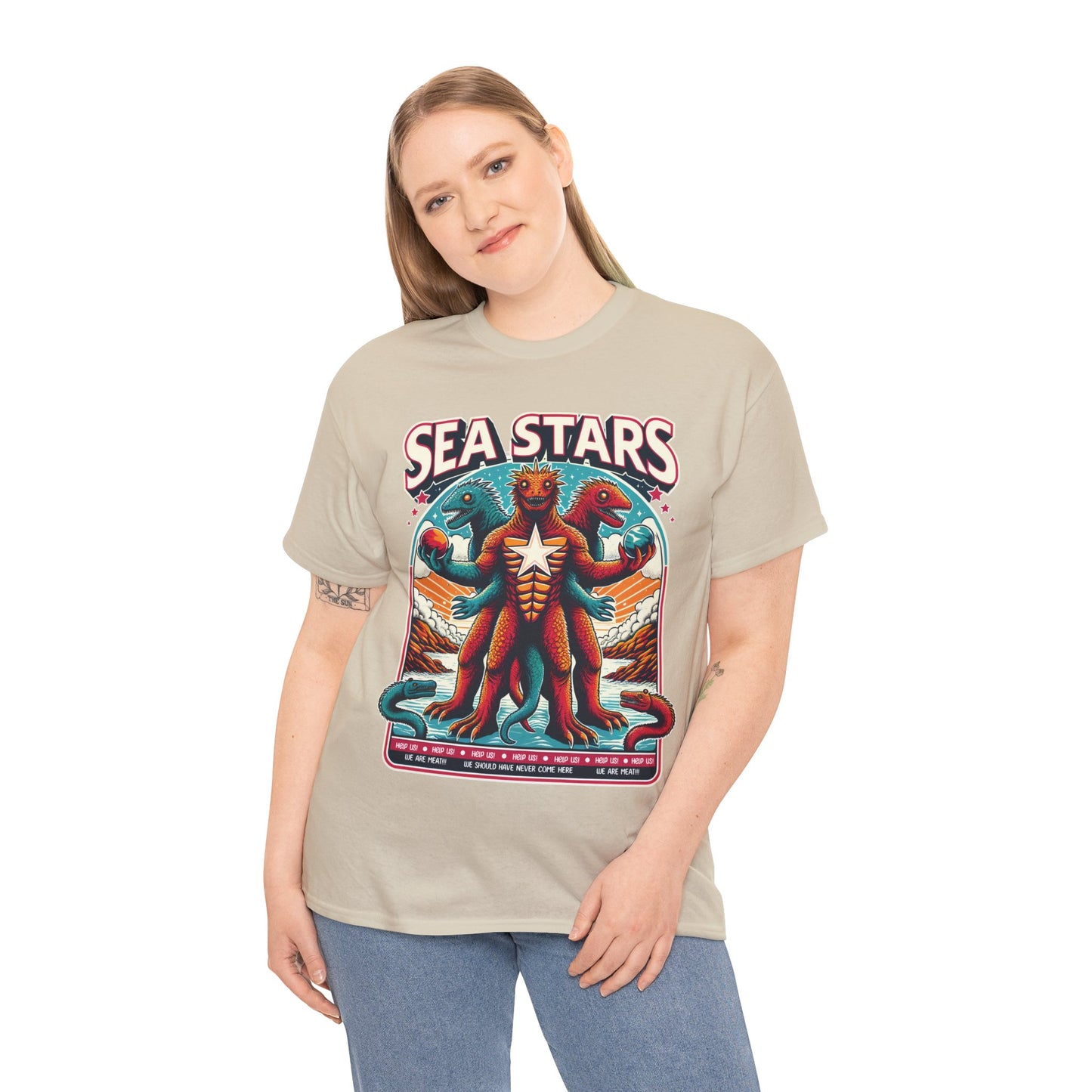 WE ARE MEAT!!! Sea Star Unisex Heavy Cotton Tee