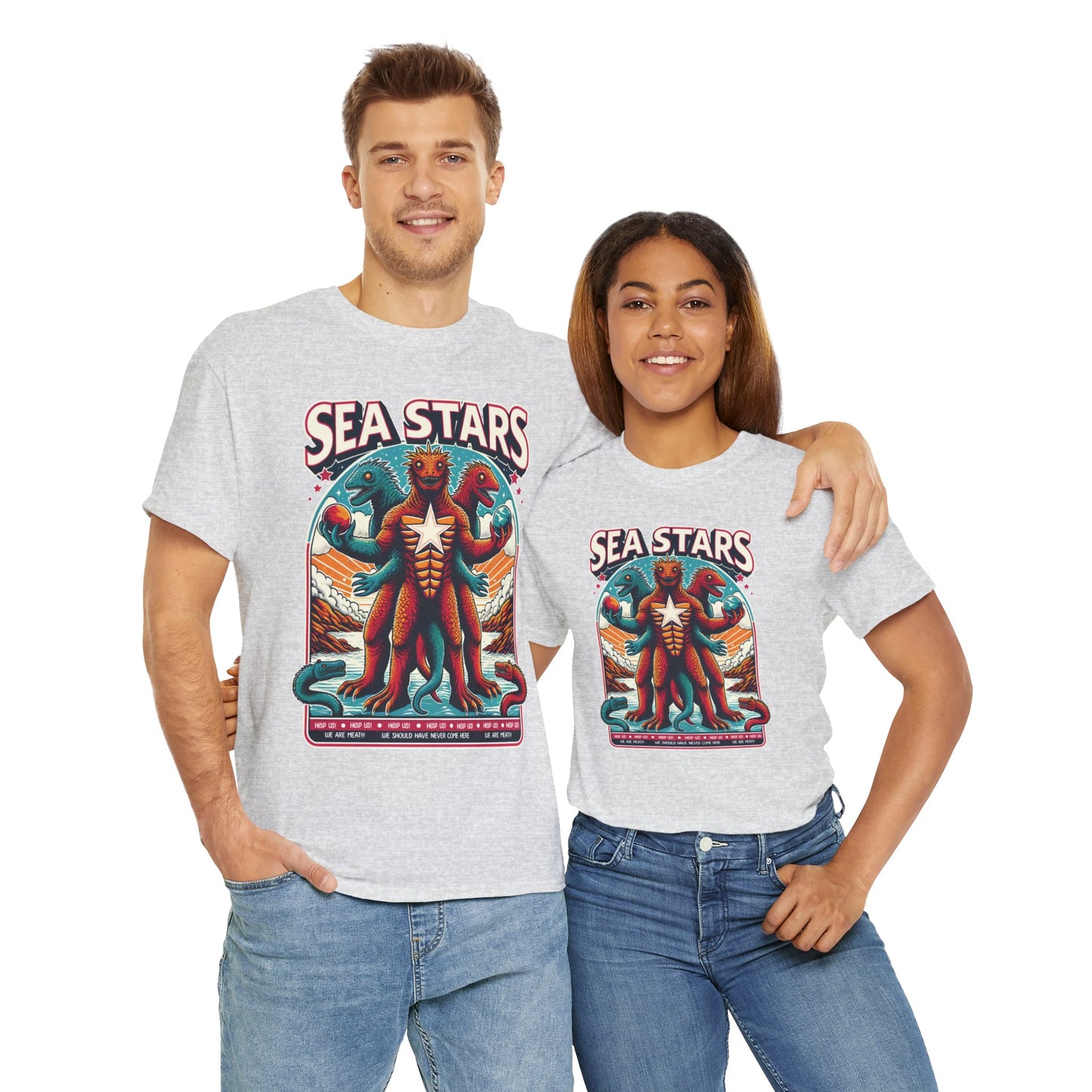 WE ARE MEAT!!! Sea Star Unisex Heavy Cotton Tee