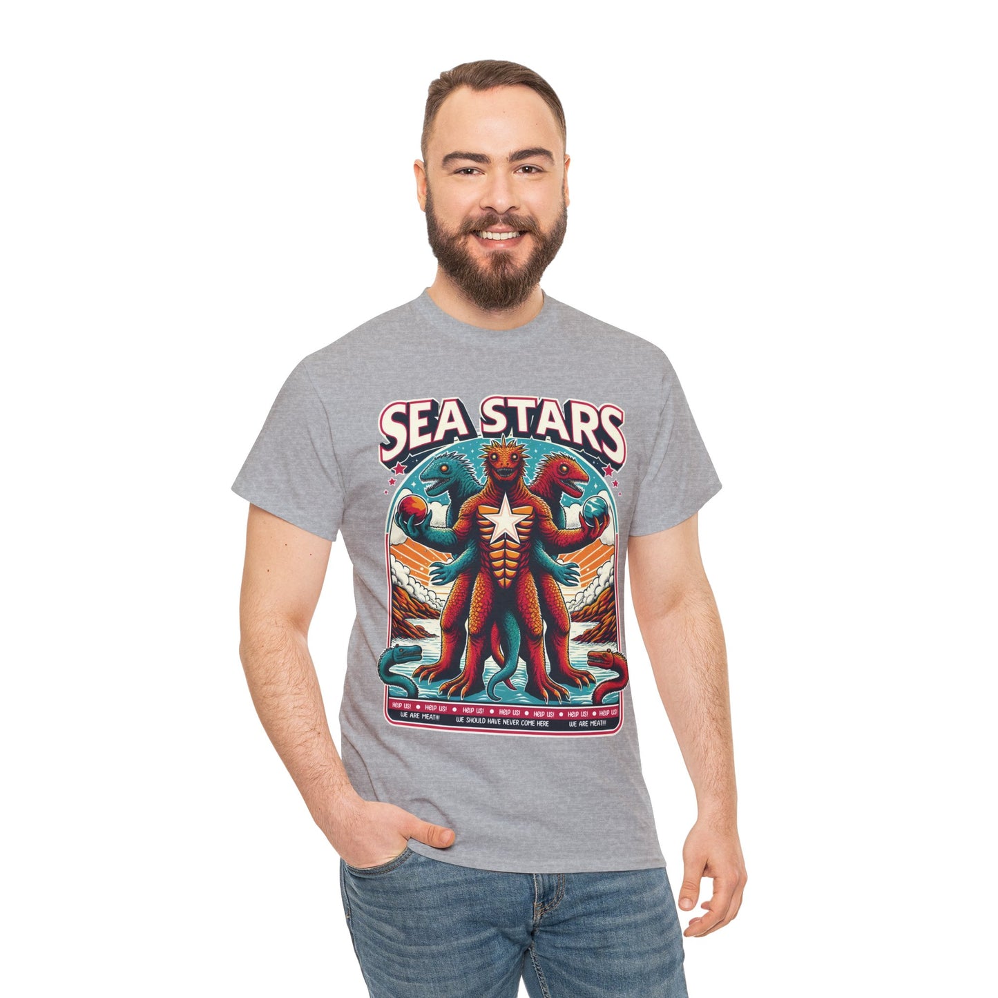 WE ARE MEAT!!! Sea Star Unisex Heavy Cotton Tee