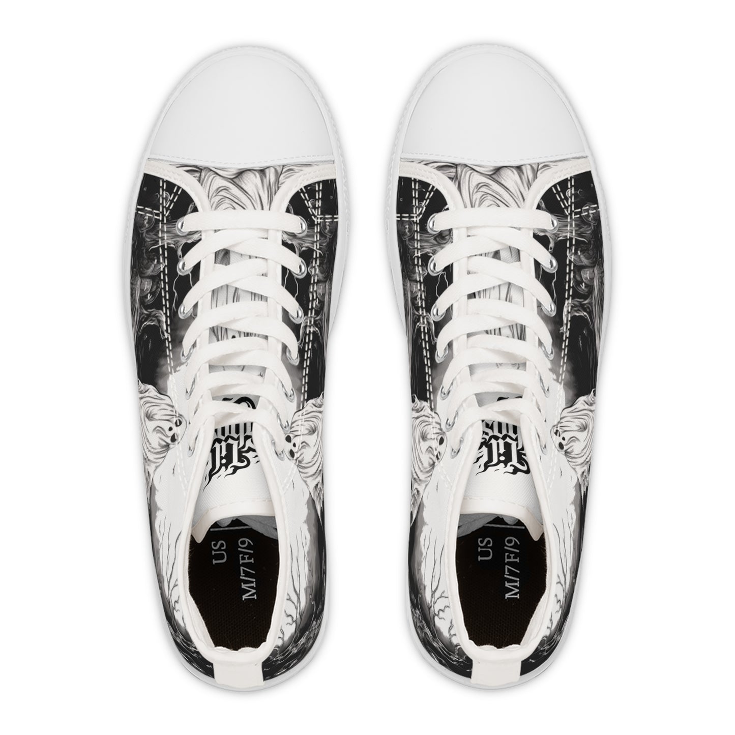 Lil Ghost Graveyard Women's High Top Sneakers