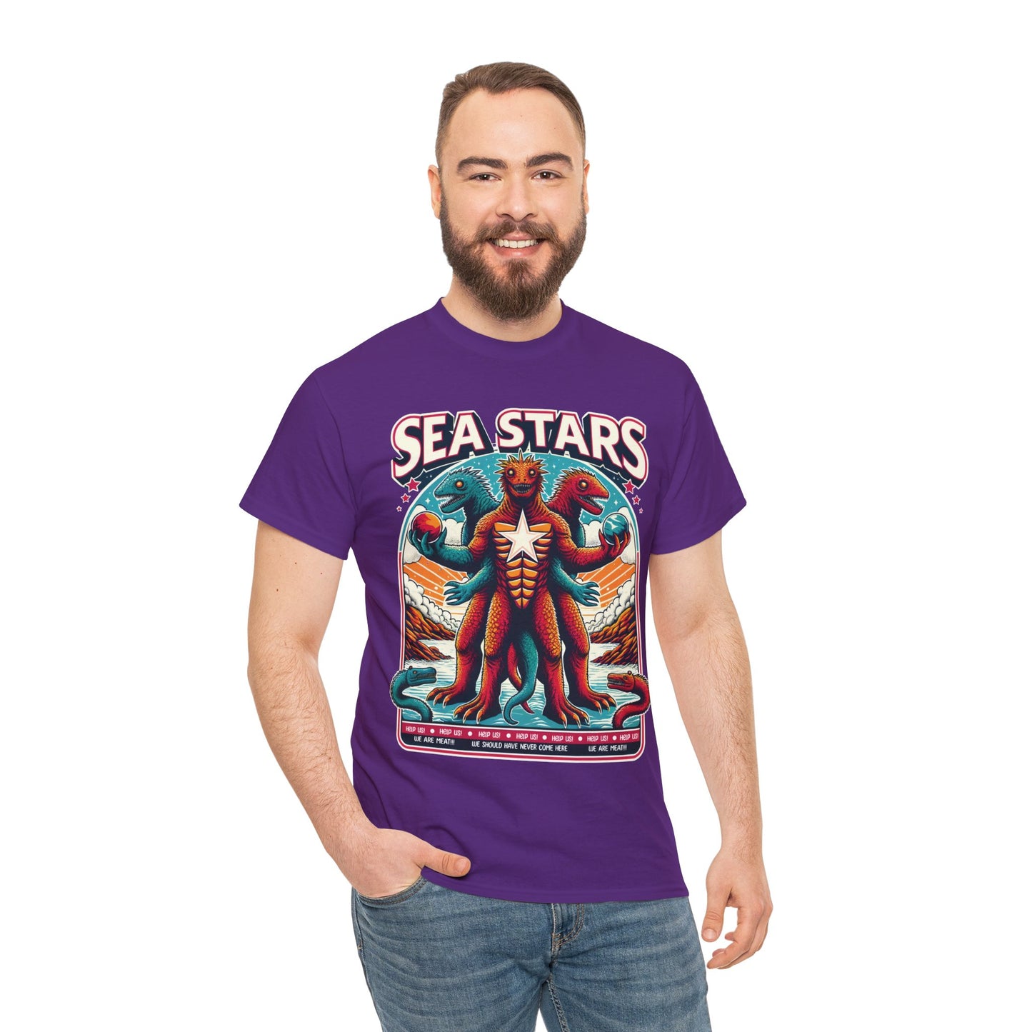 WE ARE MEAT!!! Sea Star Unisex Heavy Cotton Tee