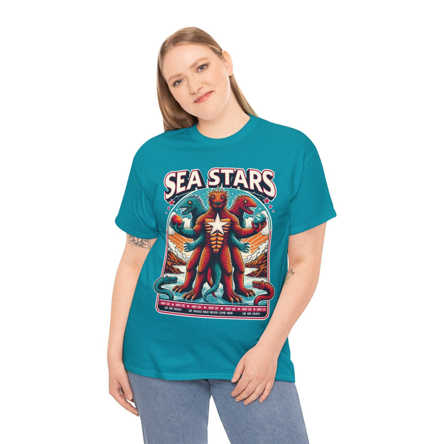 WE ARE MEAT!!! Sea Star Unisex Heavy Cotton Tee