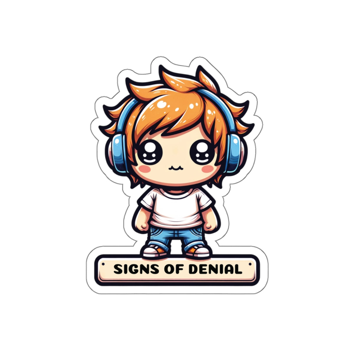 Signs Of Denial Die-Cut Stickers