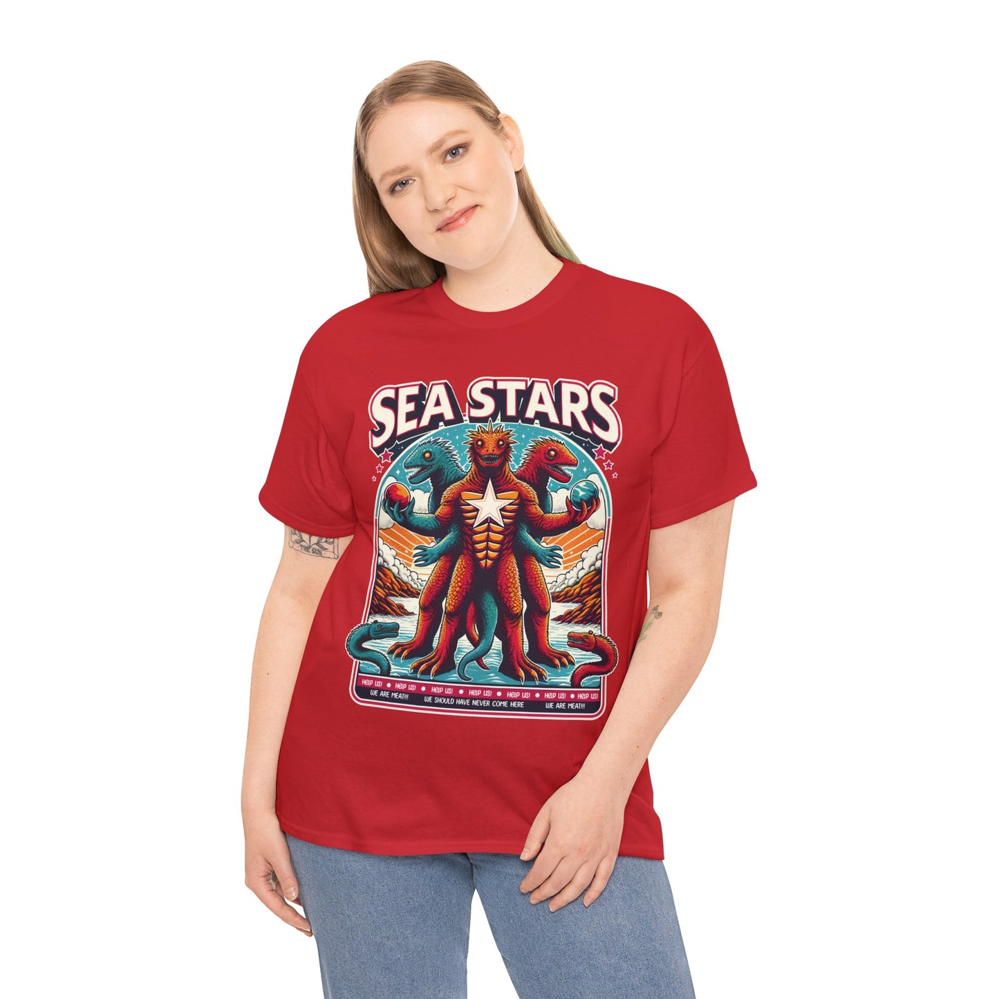 WE ARE MEAT!!! Sea Star Unisex Heavy Cotton Tee