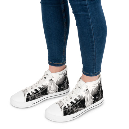 Lil Ghost Graveyard Women's High Top Sneakers