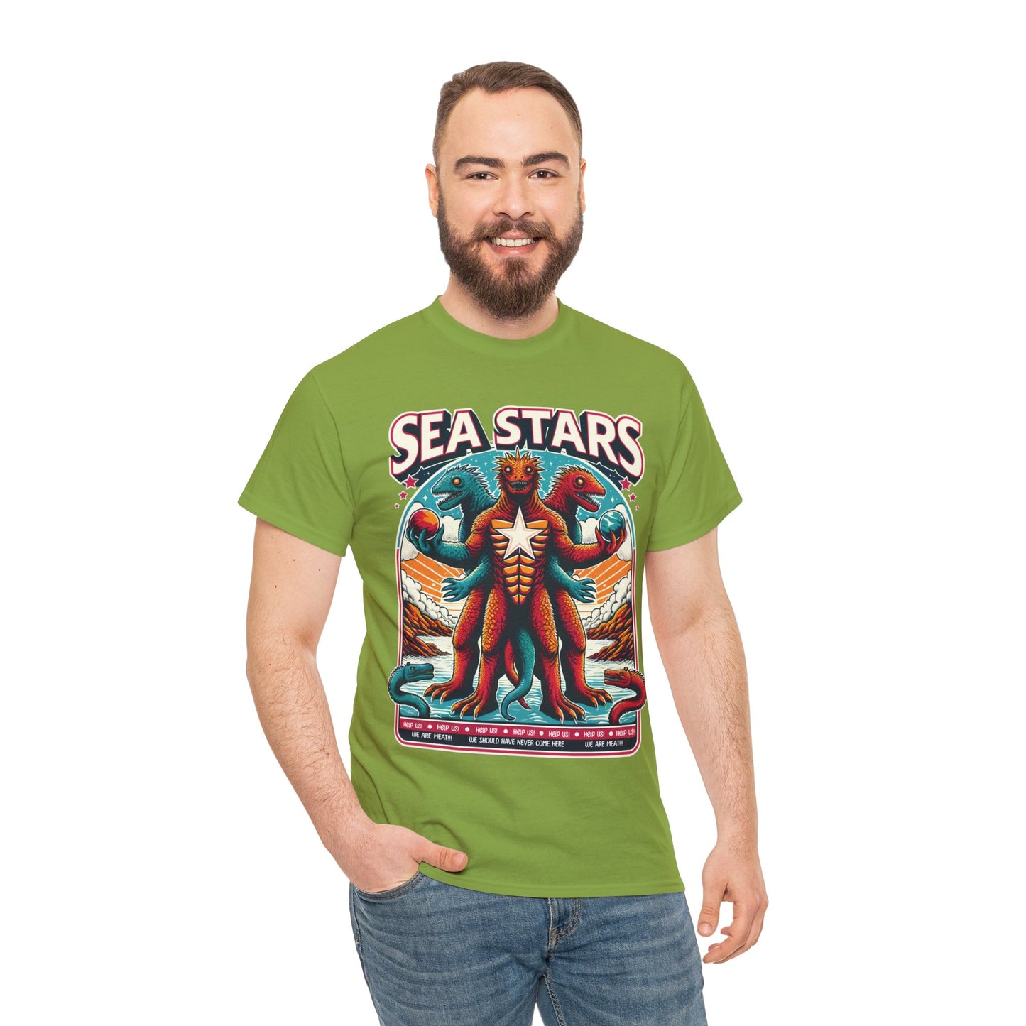 WE ARE MEAT!!! Sea Star Unisex Heavy Cotton Tee