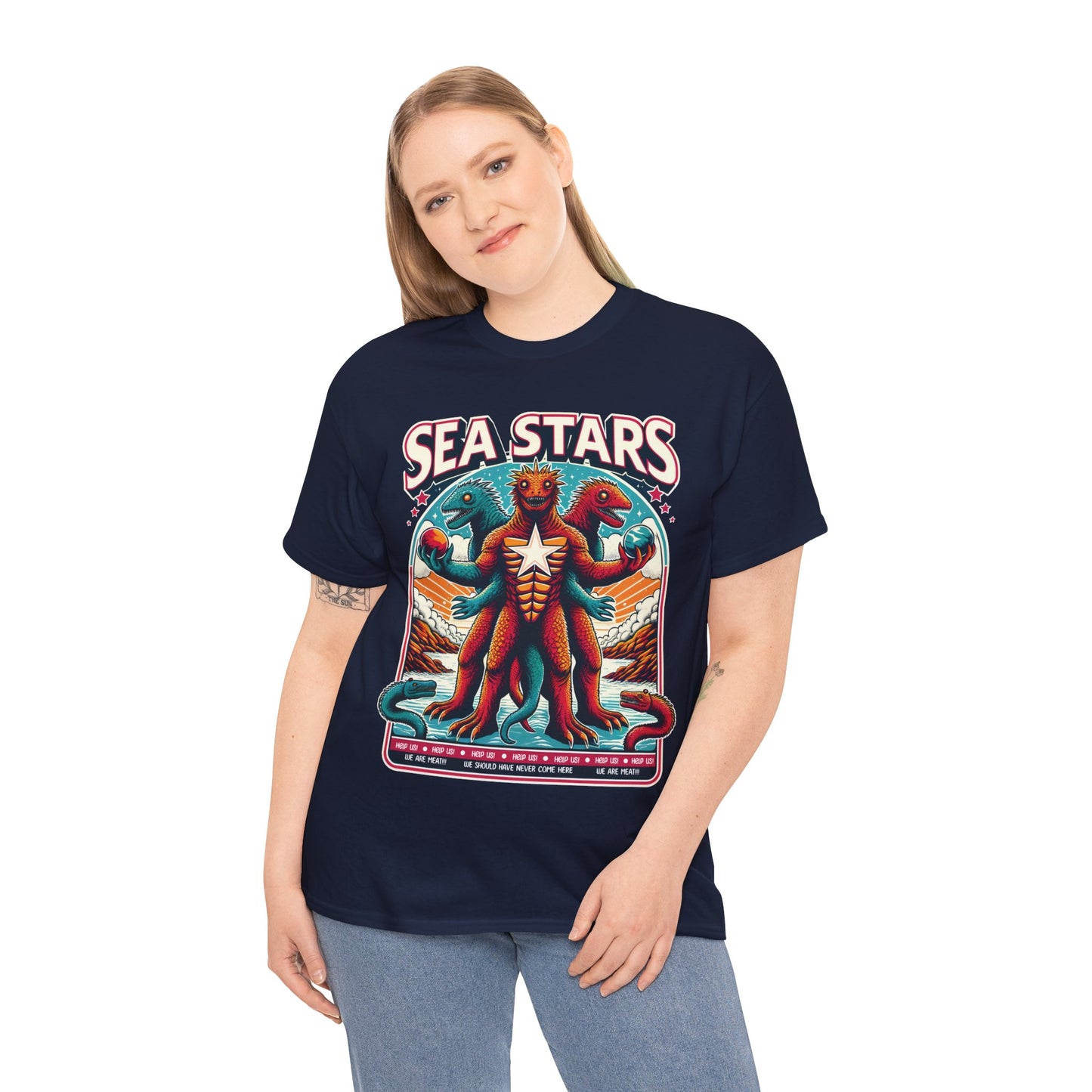 WE ARE MEAT!!! Sea Star Unisex Heavy Cotton Tee