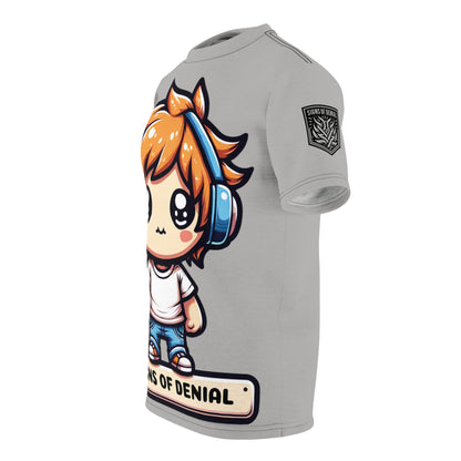 Signs Of Denial Chibi Unisex Cut & Sew Tee (AOP)