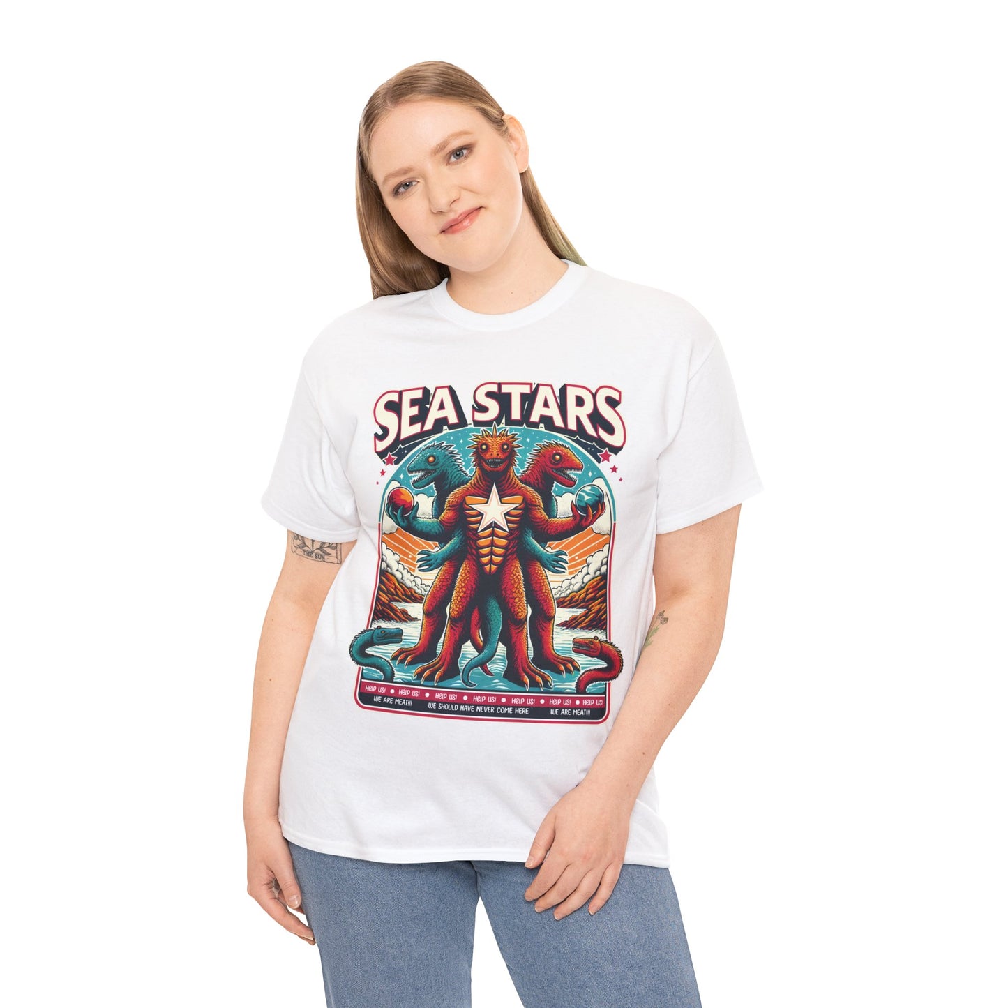 WE ARE MEAT!!! Sea Star Unisex Heavy Cotton Tee