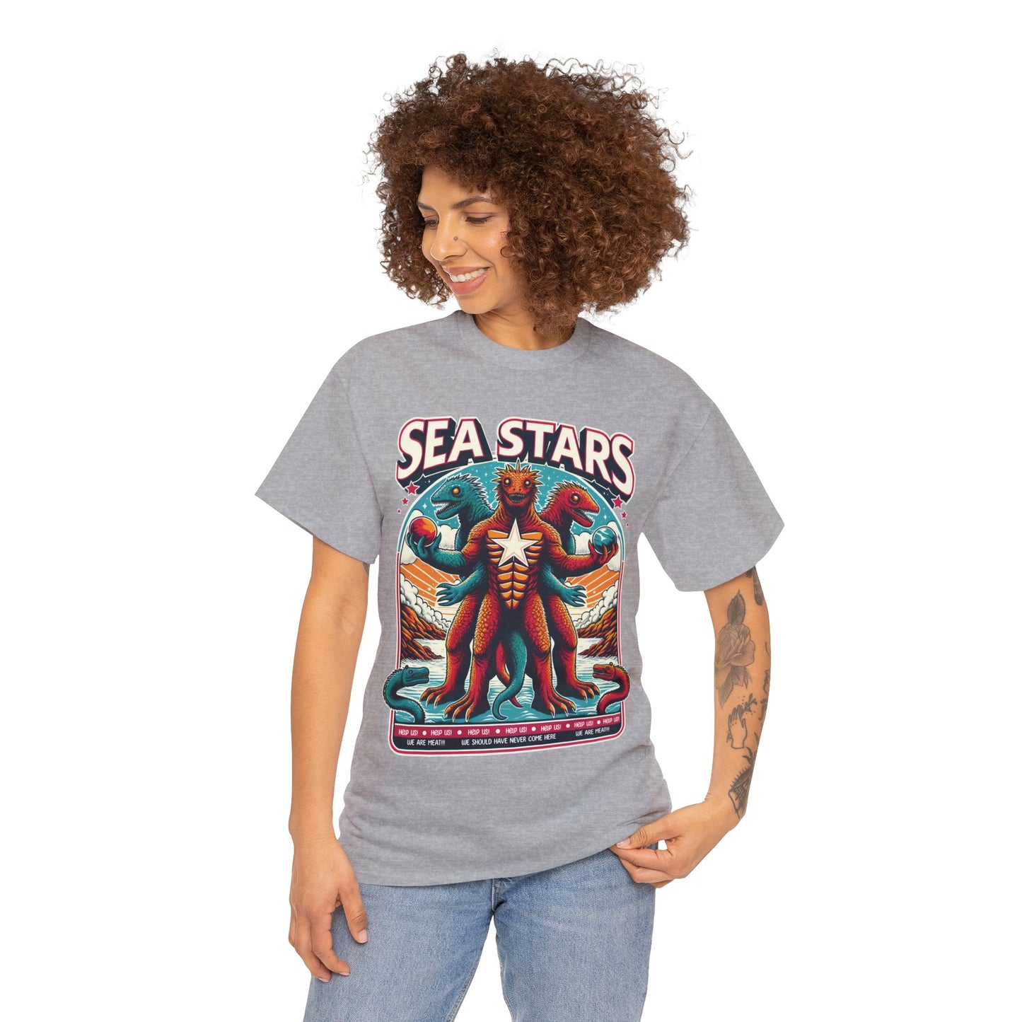 WE ARE MEAT!!! Sea Star Unisex Heavy Cotton Tee