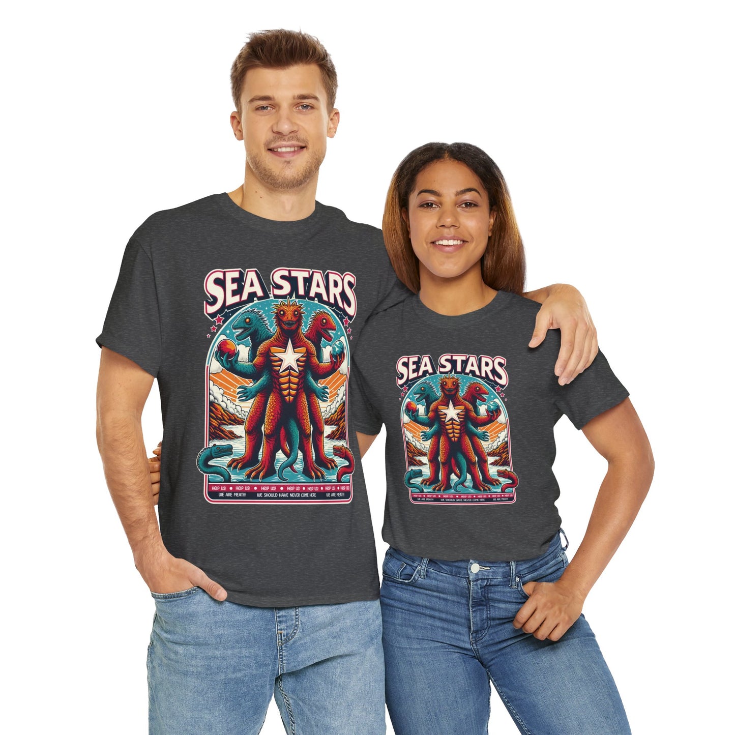 WE ARE MEAT!!! Sea Star Unisex Heavy Cotton Tee