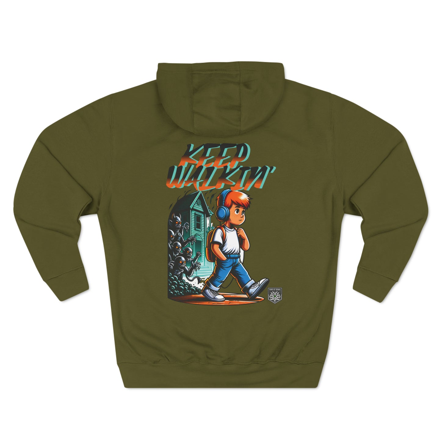 Keep Walkin' Three-Panel Fleece Hoodie