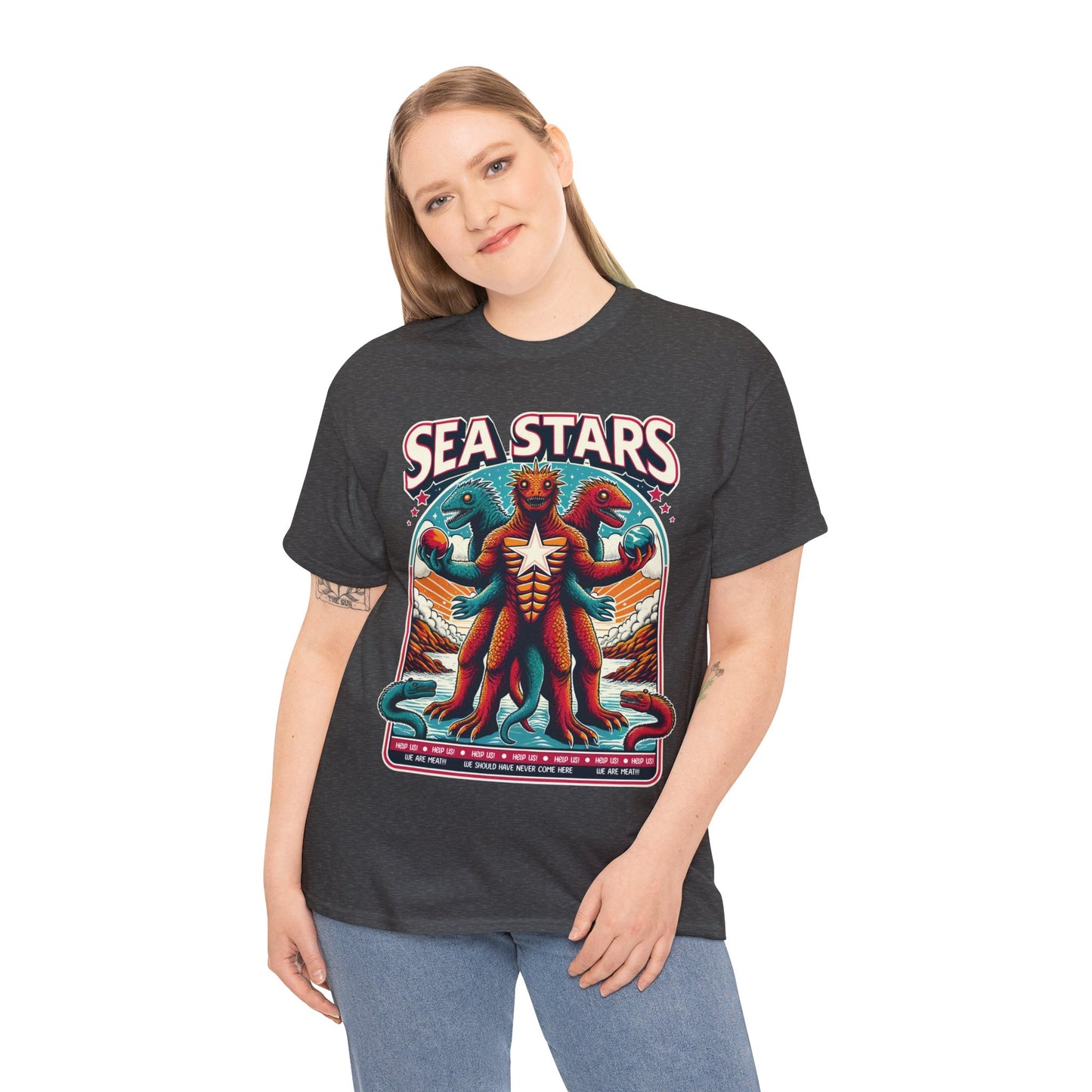 WE ARE MEAT!!! Sea Star Unisex Heavy Cotton Tee