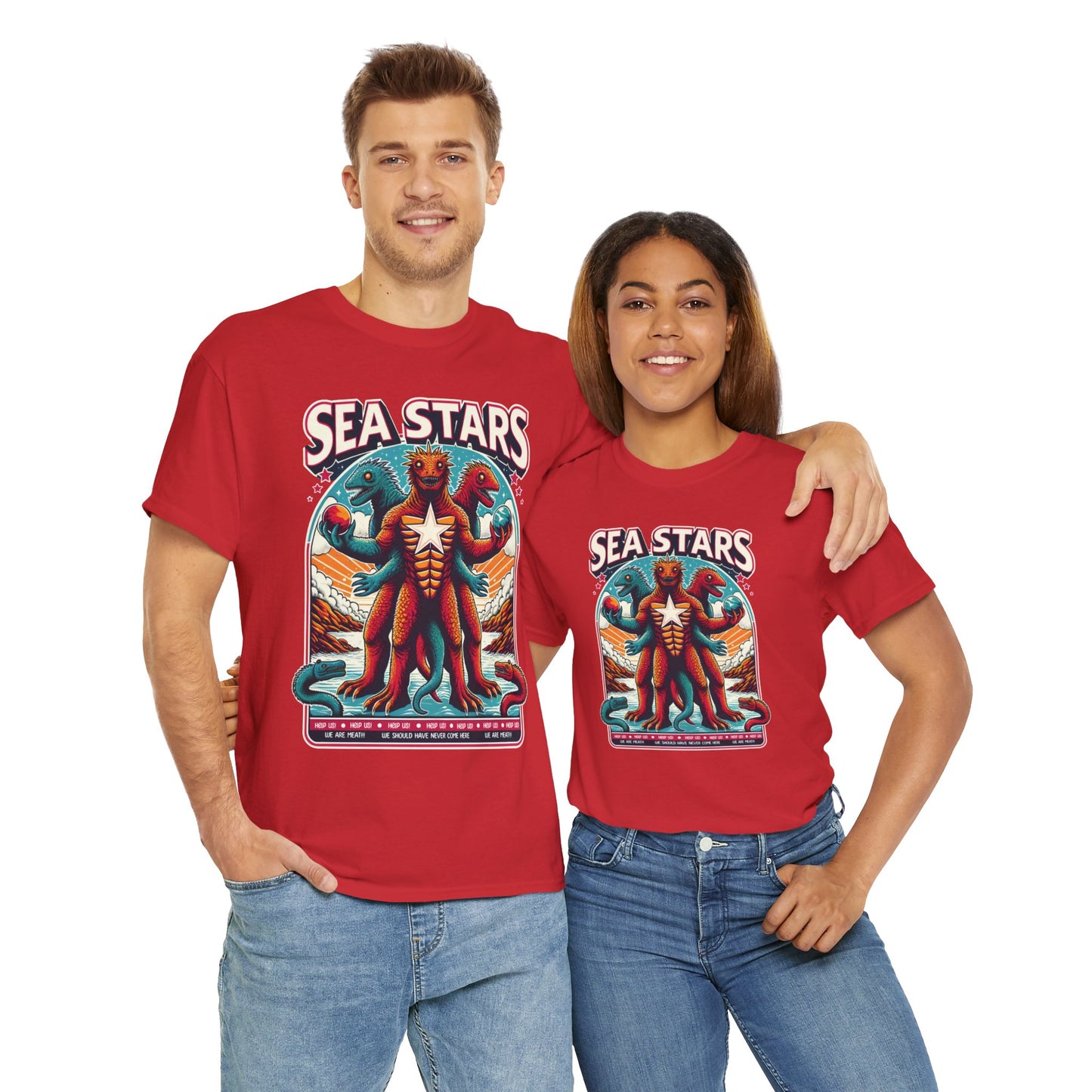 WE ARE MEAT!!! Sea Star Unisex Heavy Cotton Tee