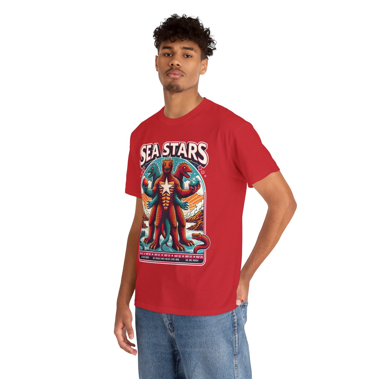 WE ARE MEAT!!! Sea Star Unisex Heavy Cotton Tee