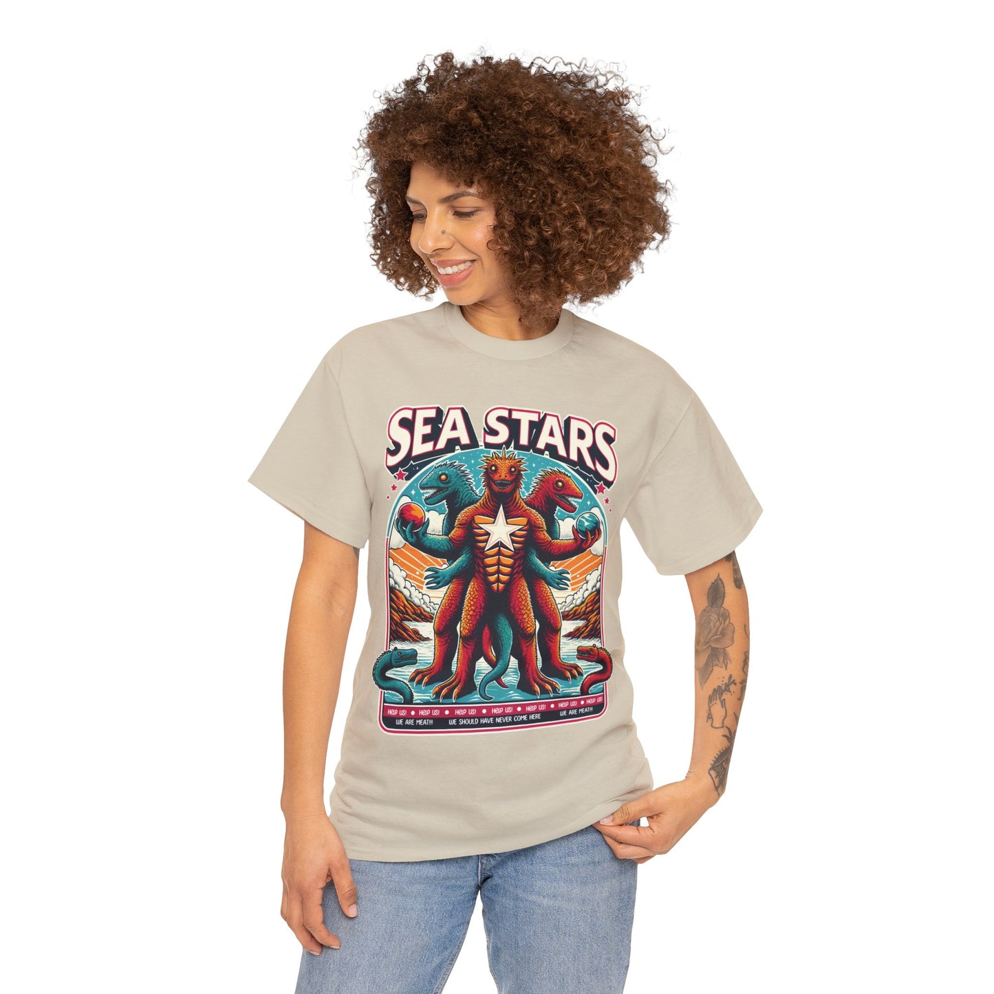 WE ARE MEAT!!! Sea Star Unisex Heavy Cotton Tee